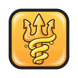 Abstract warm-tone brand mark